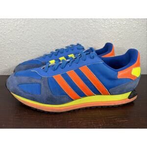 Vintage Adidas Blue Orange Yellow Trainers Running PT 1976 Men’s Size 10.5 RARE